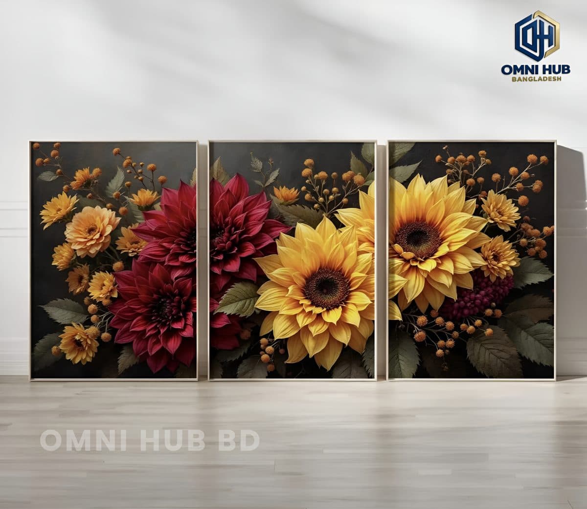 Premium Floral Wall Frame (OHB-302)