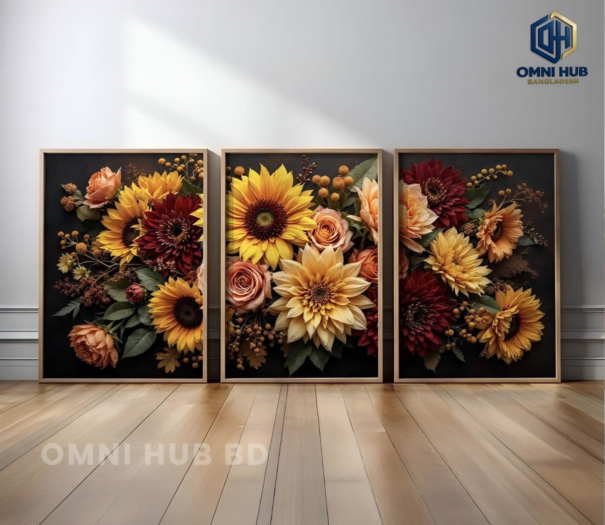 Premium Floral Wall Frame (OHB-318)